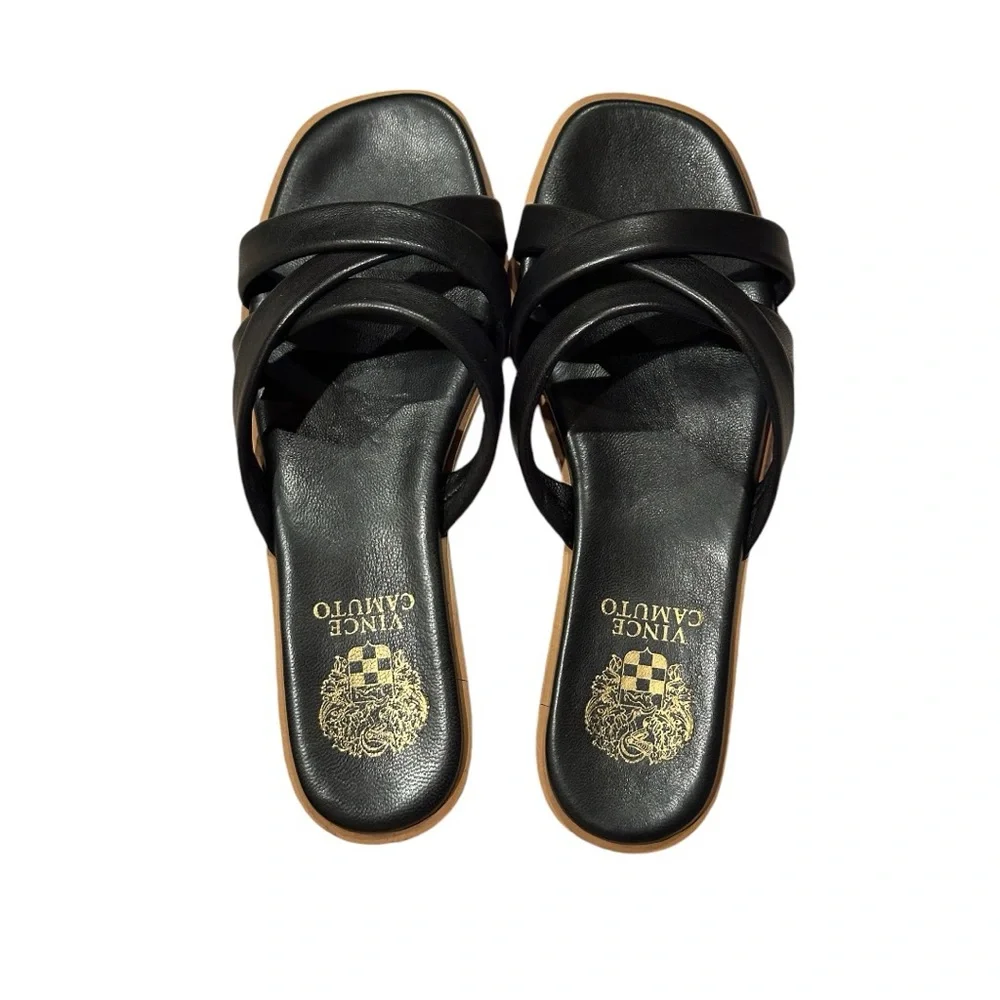 Vince Camuto | Women’s Black Olya Slide Sandals | Size 9 | NIB - Picture 4 of 7
